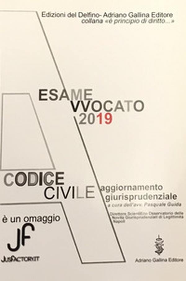 Esame avvocato 2019. Codice civile. Aggiornamento giurisprudenziale - Librerie.coop Esame avvocato 2019. Codice civile. Aggiornamento giurisprudenziale - Librerie.coop