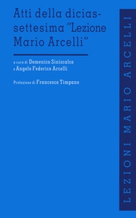 Atti della diciassettesima «Lezione di Mario Arcelli» - Librerie.coop