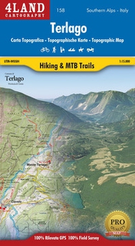 Terlago. Carta topografica-escursionistica 1:25.000. Ediz. italiana, inglese e tedesca - Librerie.coop