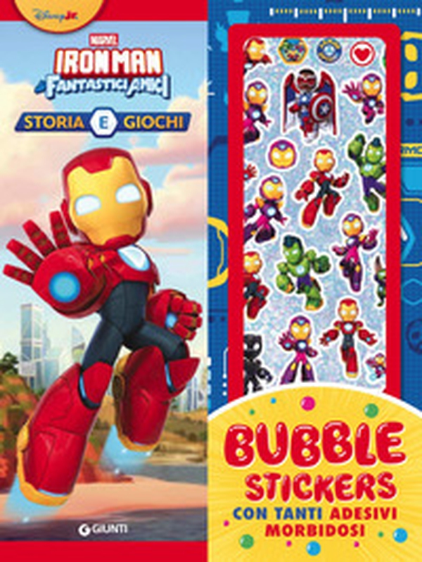 Iron Man e i suoi fantastici amici. Storia e giochi. Bubble stickers - Librerie.coop