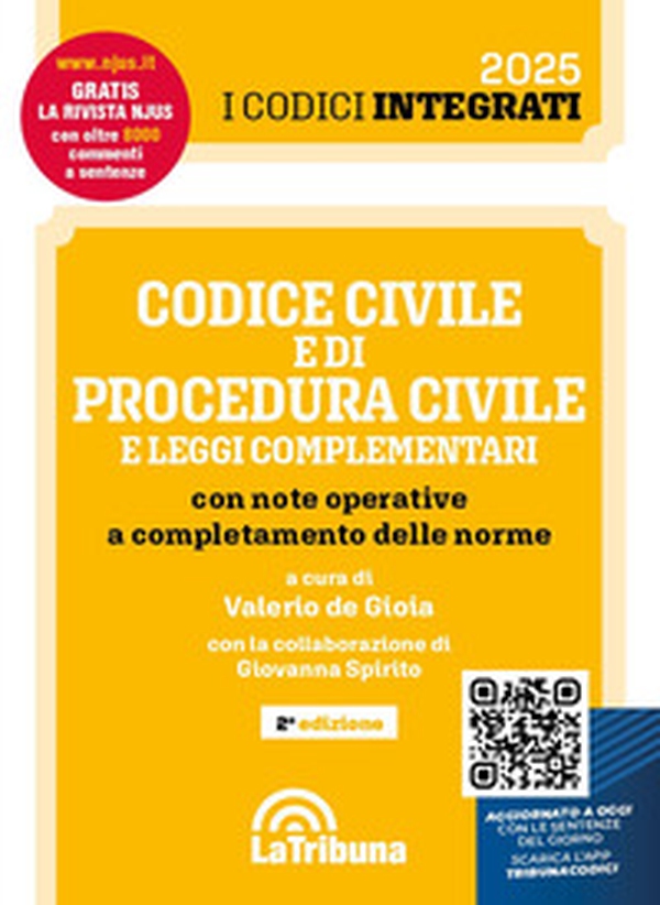 Codice civile e di procedura civile e leggi complementari con note operative a completamento delle norme - Librerie.coop Codice civile e di procedura civile e leggi complementari con note operative a completamento delle norme - Librerie.coop