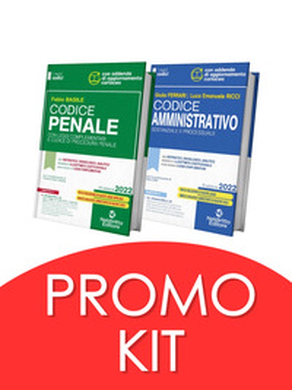 Codice penale con leggi complementari e codice di procedura penale-Codice amministrativo sostanziale e processuale. Concorso magistratura 2022. Kit - Librerie.coop Codice penale con leggi complementari e codice di procedura penale-Codice amministrativo sostanziale e processuale. Concorso magistratura 2022. Kit - Librerie.coop