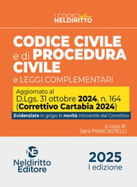 Codice civile e procedura civile plus aggiornato al Decreto Correttivo Cartabia D.Lgs. 31 ottobre 2024, n. 164 - Librerie.coop Codice civile e procedura civile plus aggiornato al Decreto Correttivo Cartabia D.Lgs. 31 ottobre 2024, n. 164 - Librerie.coop