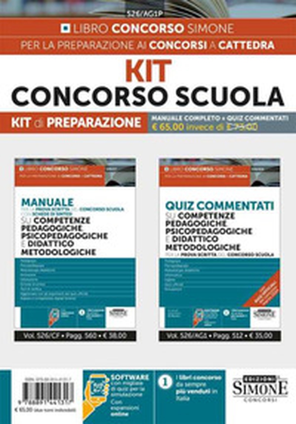 Kit Concorso Scuola. Manuale completo + quiz commentati - Librerie.coop Kit Concorso Scuola. Manuale completo + quiz commentati - Librerie.coop