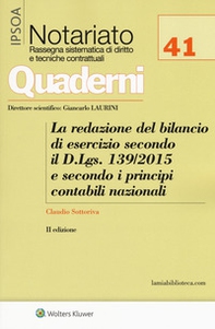 La redazione del bilancio di esercizio secondo il D.Lgs. 139/2015 e secondo i principi contabili nazionali - Librerie.coop