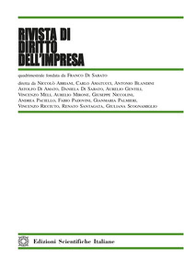 Rivista di diritto dell'impresa - Vol. 2 - Librerie.coop Rivista di diritto dell'impresa - Vol. 2 - Librerie.coop