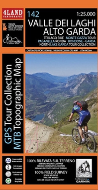 Valle dei laghi. Alto Garda. Carta escursionistica 1:25.000. Ediz. italiana, inglese e tedesca - Librerie.coop