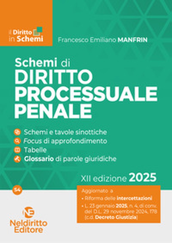 Schemi di diritto processuale penale 2025 - Librerie.coop Schemi di diritto processuale penale 2025 - Librerie.coop