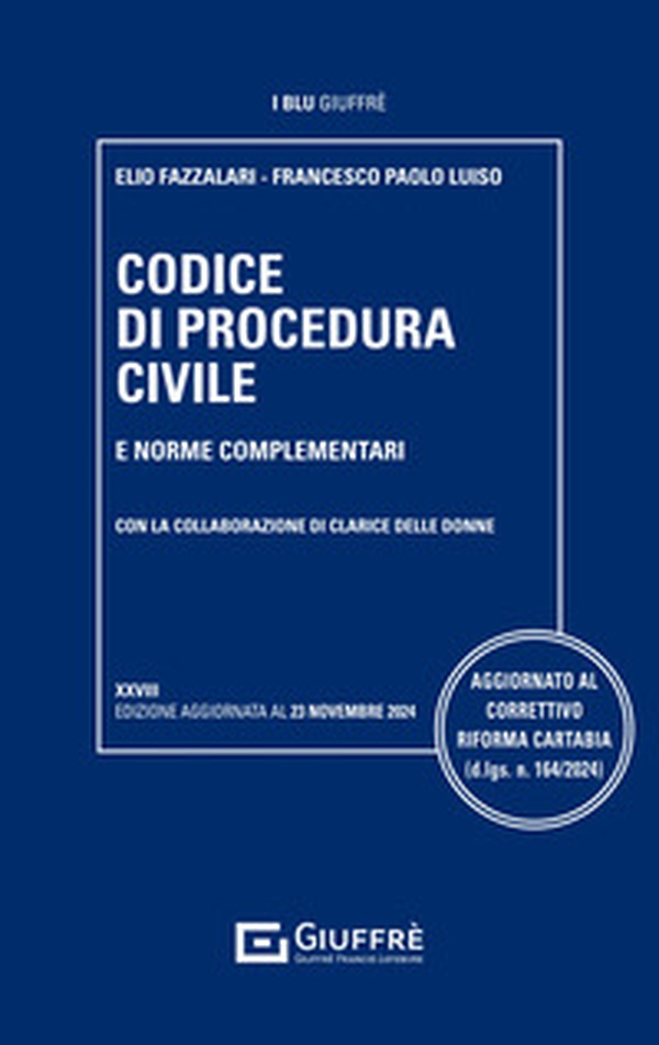 Codice di procedura civile e norme complementari - Librerie.coop Codice di procedura civile e norme complementari - Librerie.coop