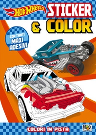 Colori in pista. Hot Wheels. Sticker & color - Librerie.coop Colori in pista. Hot Wheels. Sticker & color - Librerie.coop