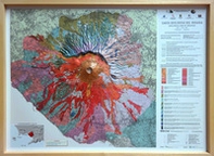 Carta geologica del Vesuvio. Scala 1:22.500 (carta in rilievo con cornice cm 91x69) - Librerie.coop