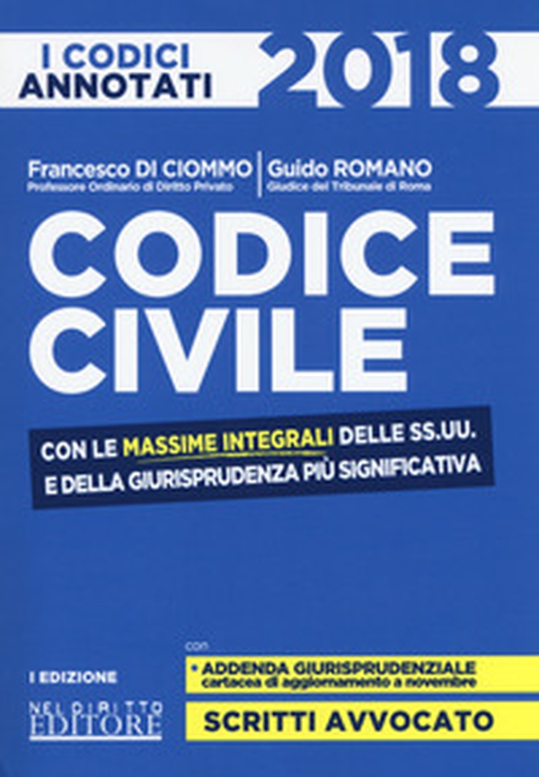 Codice civile. Con le massime integrali delle SS.UU. e della giurisprudenza più significativa - Librerie.coop Codice civile. Con le massime integrali delle SS.UU. e della giurisprudenza più significativa - Librerie.coop