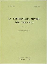 La letteratura minore del Trecento - Librerie.coop La letteratura minore del Trecento - Librerie.coop
