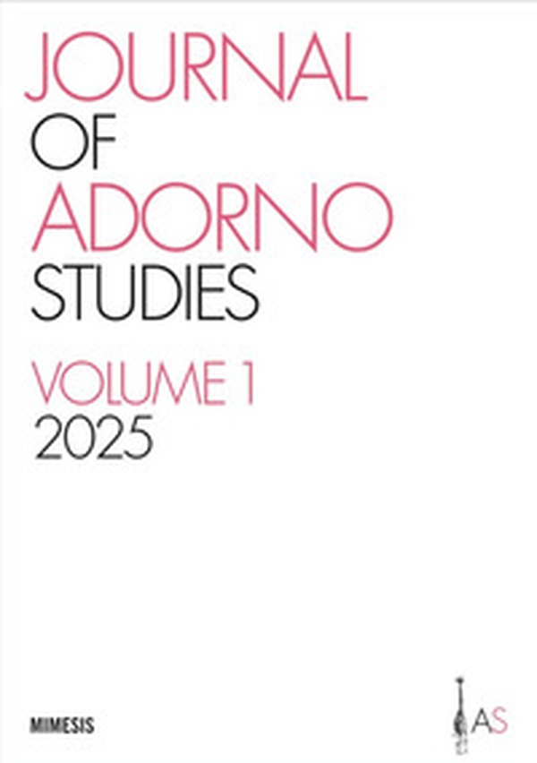 Journal of Adorno studies - Vol. 1 - Librerie.coop Journal of Adorno studies - Vol. 1 - Librerie.coop