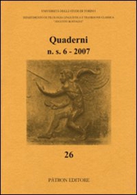 Quaderni del Dipartimento di filologia linguistica e tradizione classica (2007) - Librerie.coop