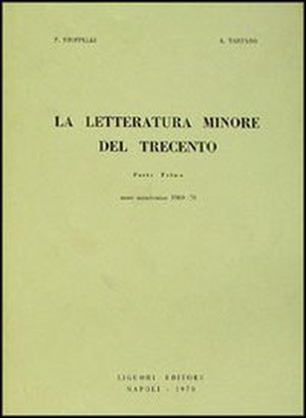 La letteratura minore del Trecento - Librerie.coop La letteratura minore del Trecento - Librerie.coop