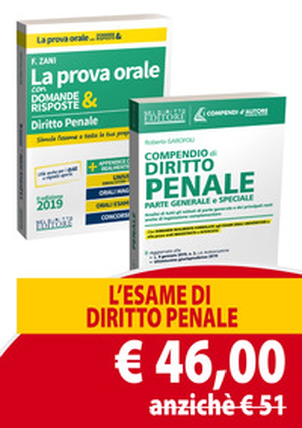 Diritto penale. La prova orale con domande & risposte-Compendio di diritto penale. Parte generale e speciale - Librerie.coop Diritto penale. La prova orale con domande & risposte-Compendio di diritto penale. Parte generale e speciale - Librerie.coop