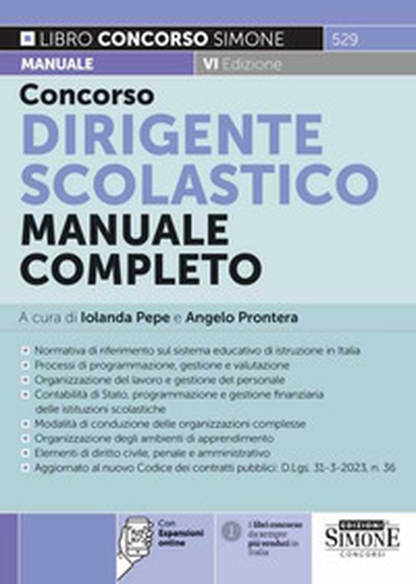 Concorso dirigente scolastico. Manuale completo - Librerie.coop Concorso dirigente scolastico. Manuale completo - Librerie.coop