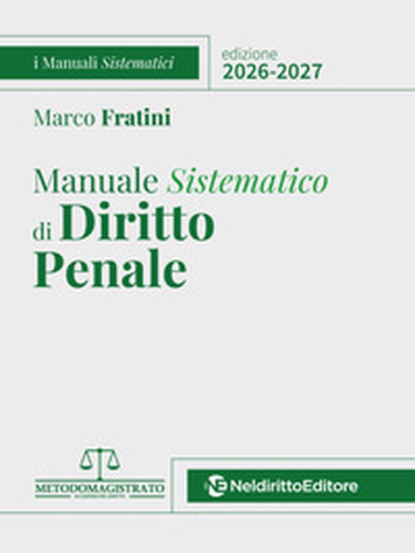 Manuale sistematico di Diritto Penale 2026-2027 - Librerie.coop