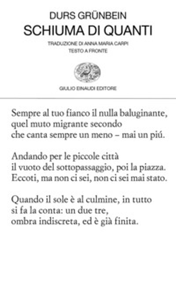 Schiuma di quanti. Testo originale a fronte - Librerie.coop Schiuma di quanti. Testo originale a fronte - Librerie.coop