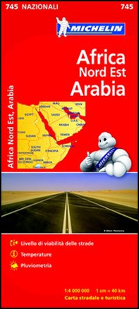 Africa nord-est, Arabia 1:4.000.000 - Librerie.coop