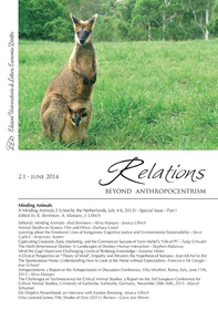 Relations. Beyond Anthropocentrism. Vol. 2 No. 1 (2014). Minding Animals: Part I - Librerie.coop