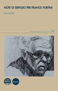 Note di servizio per Franco Fortini - Librerie.coop Note di servizio per Franco Fortini - Librerie.coop