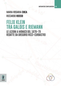 Felix Klein tra Galois e Riemann. Le lezioni a Monaco del 1878-79 redatte da Gregorio Ricci-Curbastro - Librerie.coop