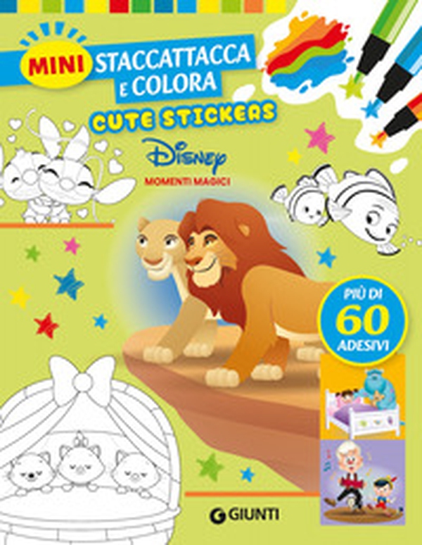 Momenti magici. Cute stickers. Mini staccattacca e colora - Librerie.coop
