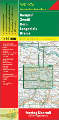 Kamptal Gars Zwettl Horn Langenlois Krems 1:50.000 - Librerie.coop