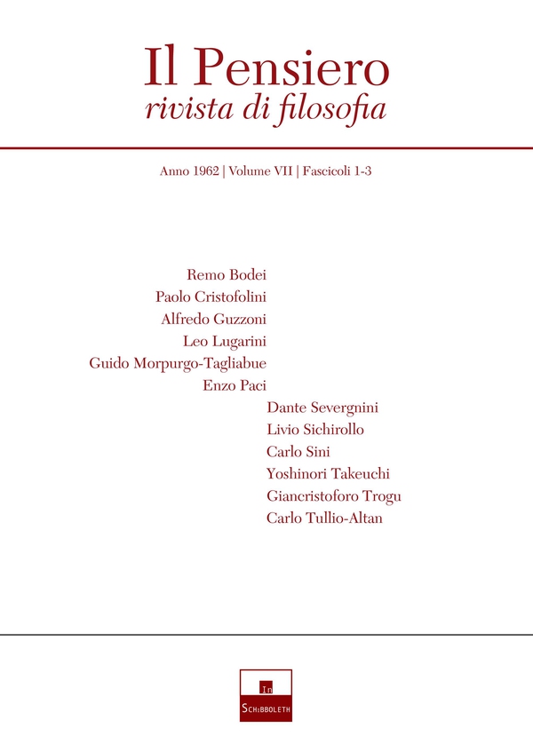 Il Pensiero (1962/1-2) - Librerie.coop Il Pensiero (1962/1-2) - Librerie.coop