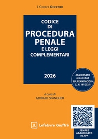 Codice di procedura penale e leggi complementari - Librerie.coop