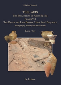 Tell afis. The excavations of Areas E2-E4. Phases V-I. The Iron Age I sequence. Stratigraphy, pottery and small finds - Librerie.coop