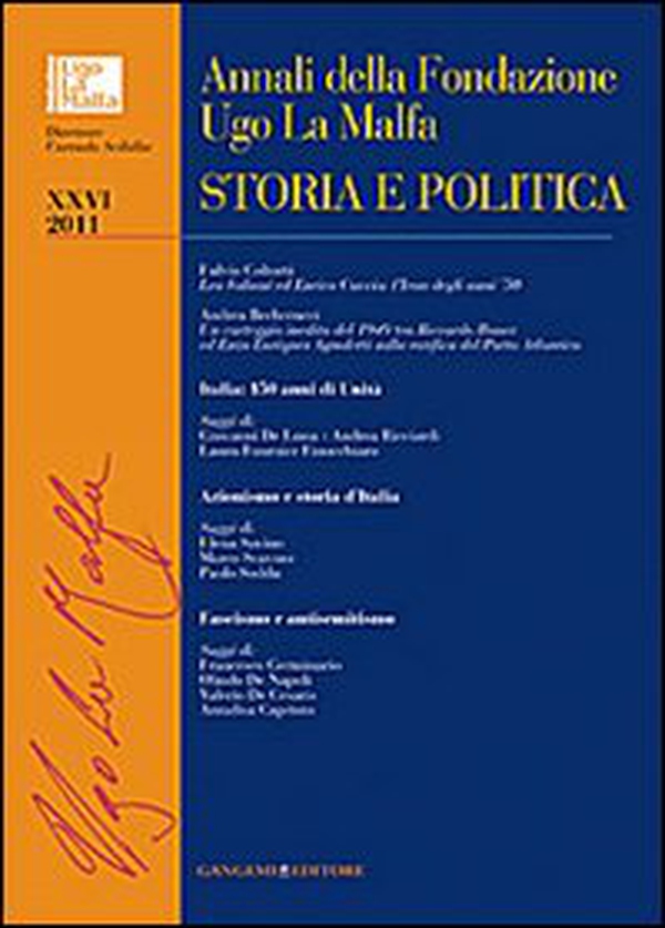 Annali della Fondazione Ugo La Malfa. Storia e politica - Vol. 26 - Librerie.coop Annali della Fondazione Ugo La Malfa. Storia e politica - Vol. 26 - Librerie.coop