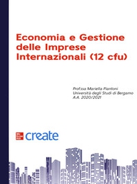 Economia e gestione delle imprese internazionali 12 cfu - Librerie.coop