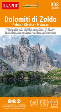 Dolomiti di Zoldo. Pelmo. Civetta. Moiazza 1:25.000 - Librerie.coop