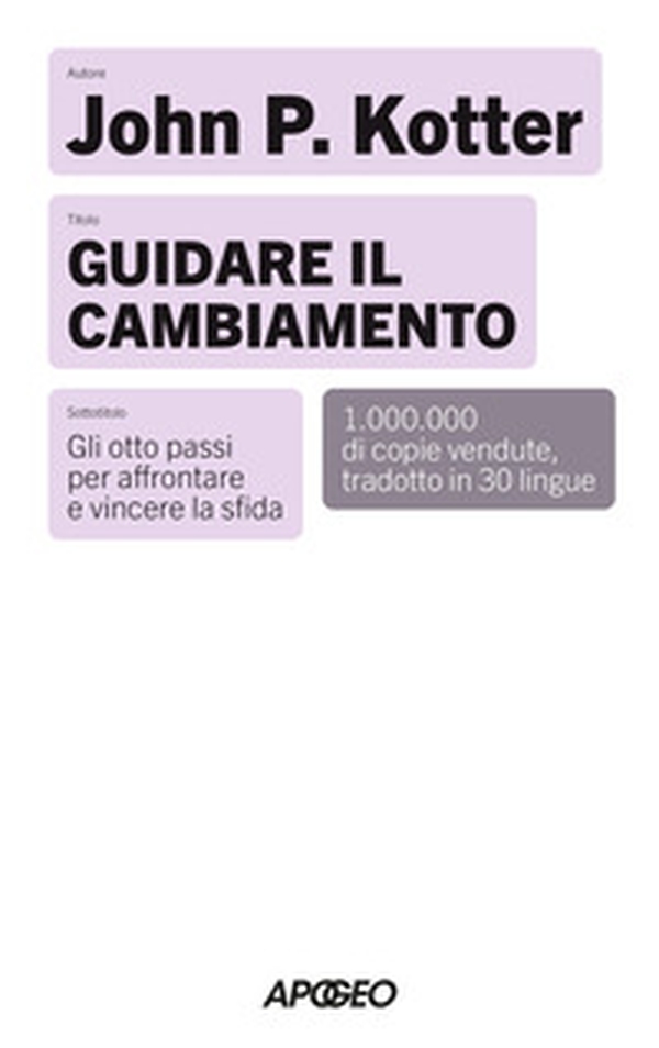 Guidare il cambiamento. Gli otto passi per affrontare e vincere la sfida - Librerie.coop Guidare il cambiamento. Gli otto passi per affrontare e vincere la sfida - Librerie.coop