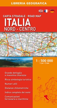 Italia nord-centro 1:500.000. Carta stradale - Librerie.coop