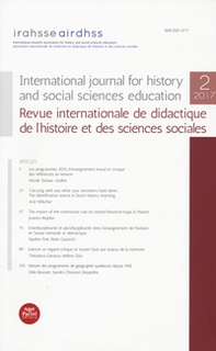 International journal for history and social sciences education-Revue internationale de didactique de l'histoire et des sciences sociales (2017) - Librerie.coop