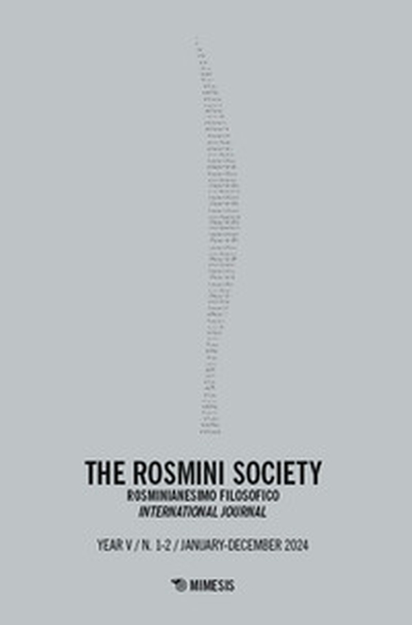 The Rosmini society. Rosminianesimo filosofico international journal - Vol. 1-2 - Librerie.coop The Rosmini society. Rosminianesimo filosofico international journal - Vol. 1-2 - Librerie.coop