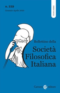 Bollettino della società filosofica italiana. Nuova serie - Vol. 1 - Librerie.coop