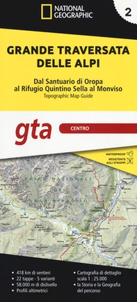 Grande traversata delle Alpi 1:25.000 - Vol. 2 - Librerie.coop