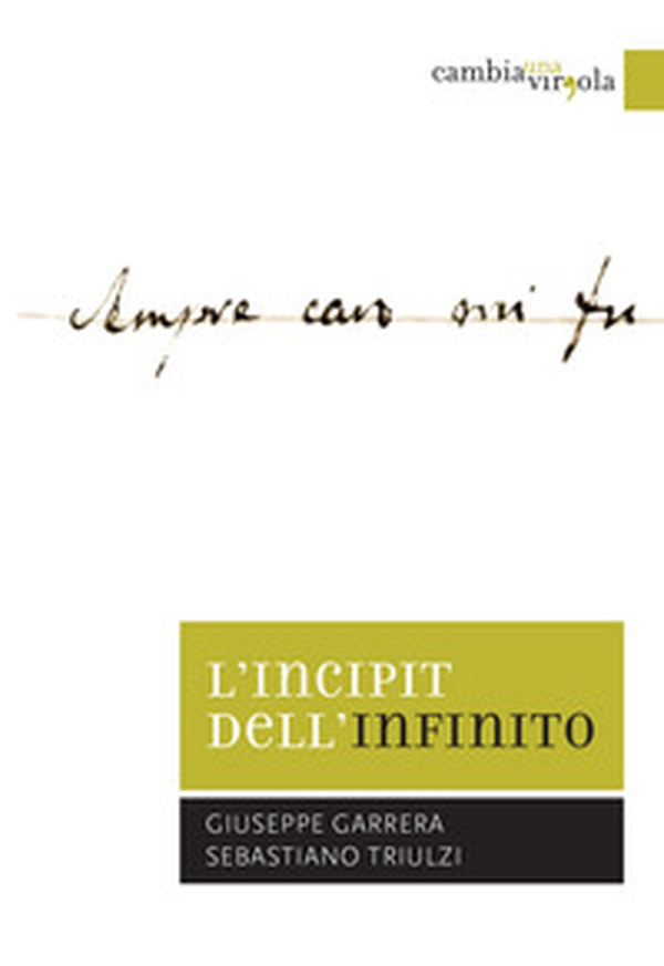 L'incipit dell'Infinito. La modalità della vertigine: aporie, smottamenti, voragini nella versificazione di Giacomo Leopardi - Librerie.coop L'incipit dell'Infinito. La modalità della vertigine: aporie, smottamenti, voragini nella versificazione di Giacomo Leopardi - Librerie.coop