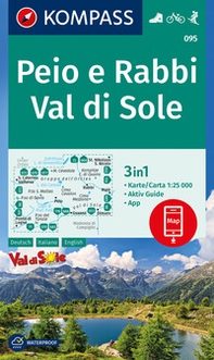 Carta escursionistica n. 95. Peio e Rabbi, Val di Sole 1:25.000 - Librerie.coop