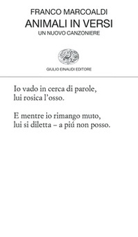 Animali in versi. Un nuovo canzoniere - Librerie.coop