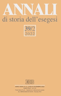Annali di storia dell'esegesi - Vol. 39\2 - Librerie.coop