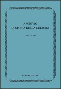Archivio di storia della cultura (1999) - Librerie.coop
