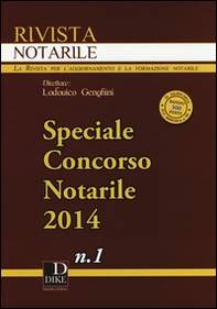 Rivista notarile (2014). Speciale concorso notarile - Vol. 1 - Librerie.coop