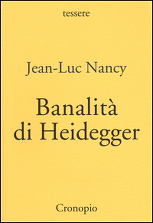 Banalità di Heidegger - Librerie.coop Banalità di Heidegger - Librerie.coop