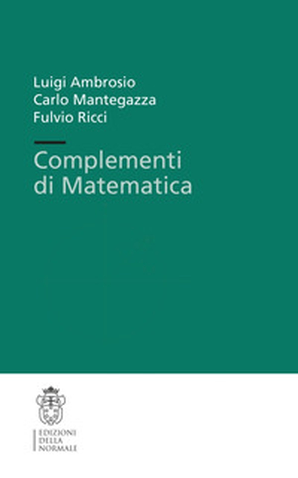 Complementi di matematica - Librerie.coop Complementi di matematica - Librerie.coop